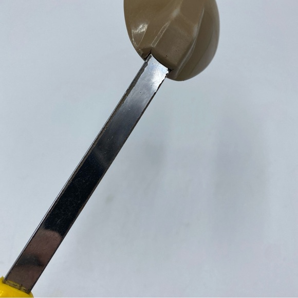 BONNY USA Nylon Solid Serving Spoon Yellow Handle Heat Resistant Vintage - Picture 4 of 6